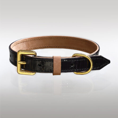 BLACK DELUXE LL DOG COLLAR
