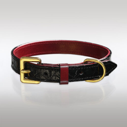 BLACK DELUXE RL DOG COLLAR