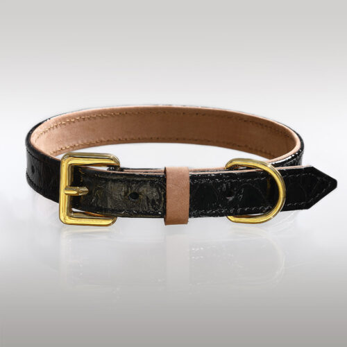 BLACK DELUXE LL DOG COLLAR