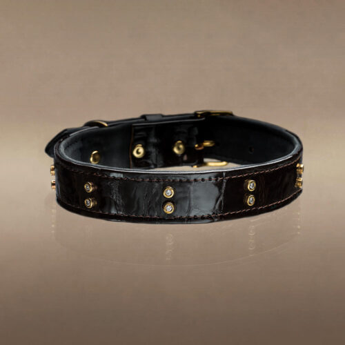 ALESSIA DOUBLE DIAMOND DOG COLLAR